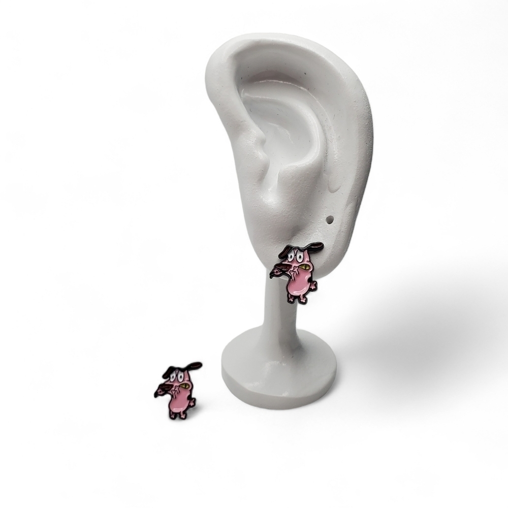 Courage the Cowardly Dog Mini Earrings